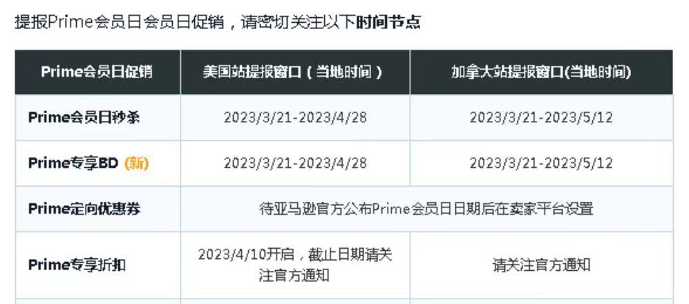 好消息！好消息！亚马逊PD进入倒计时！