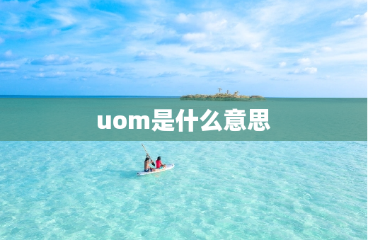 UOM是什么意思？解析UOM的种类